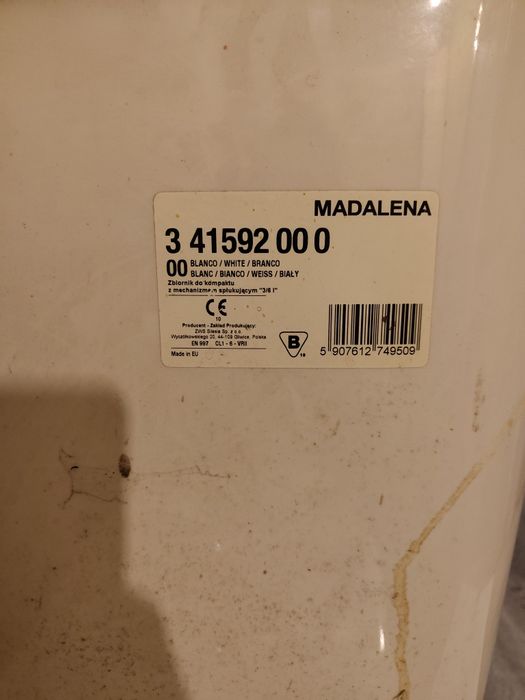 Miska plus zbiornik WC Roca Magdalena
