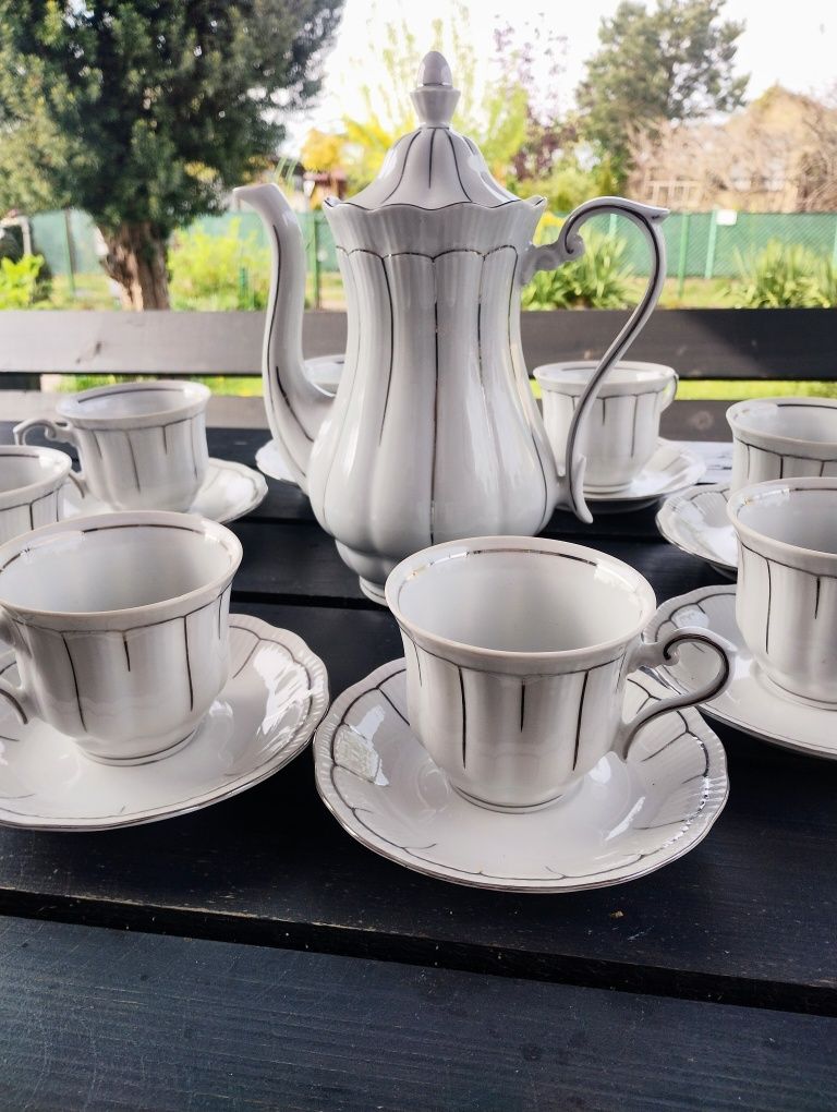 Porcelana zestaw filiżanka z dzbankiem imbryk zastawa do kawy herbaty
