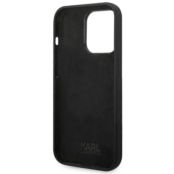 Etui Karl Lagerfeld dla iPhone 14 Pro 6,1" - Czarny Silicone Choupette