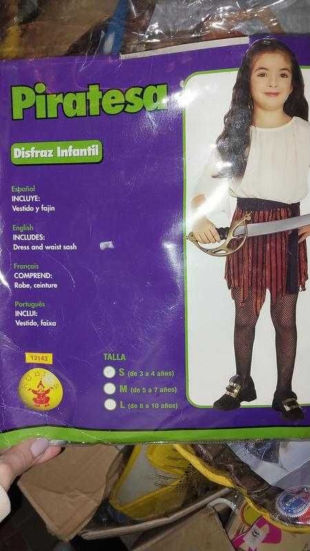 Дитячий костюм дівчинки-пірата/від 3 до 7 років.