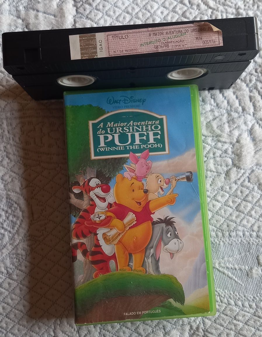 Filme A Maior Aventura do Ursinho Puff em Vhs