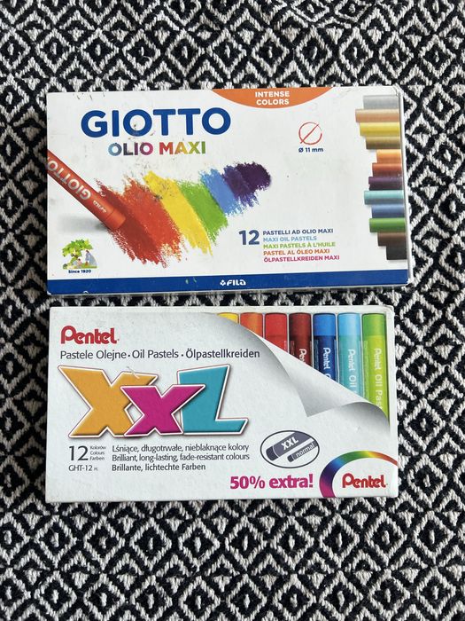 Pastele olejne Pentel i Giotto