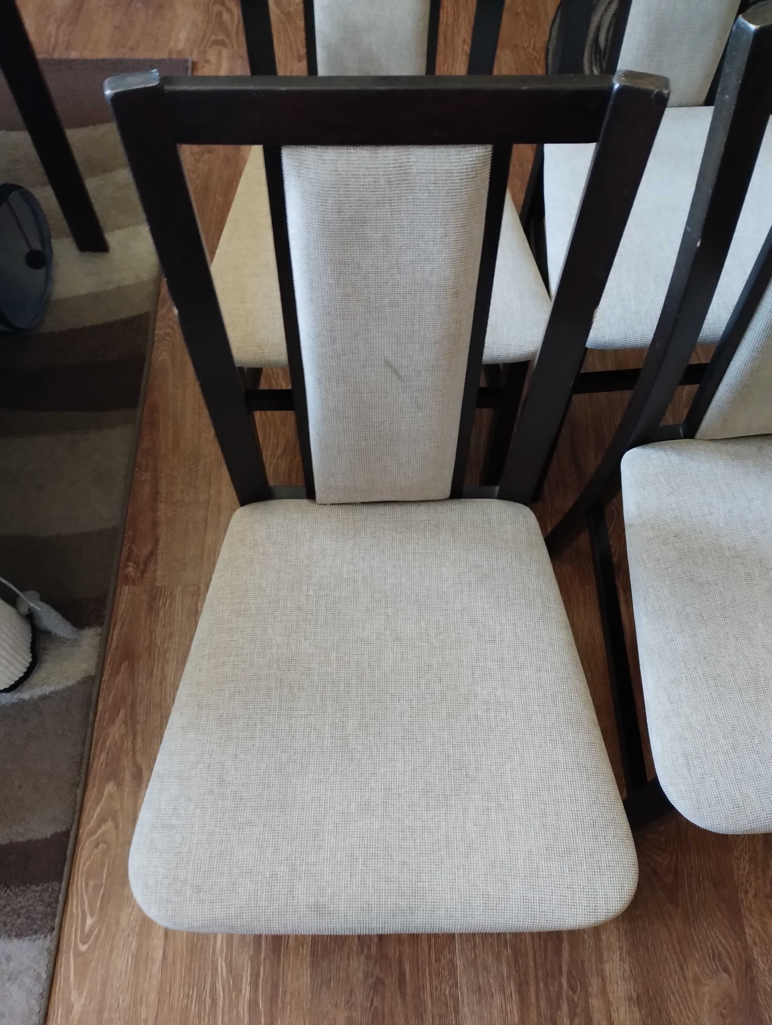 Krzesła cztery sztuki venge