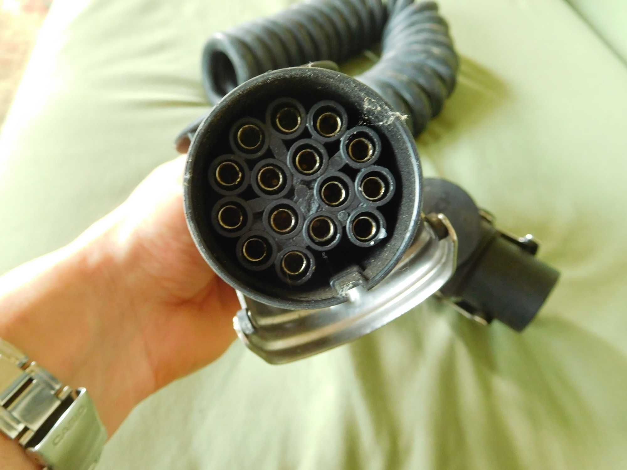 Fortech Przewód spiralny ADR GGVS 15 pin 24V do naczepy TIR
