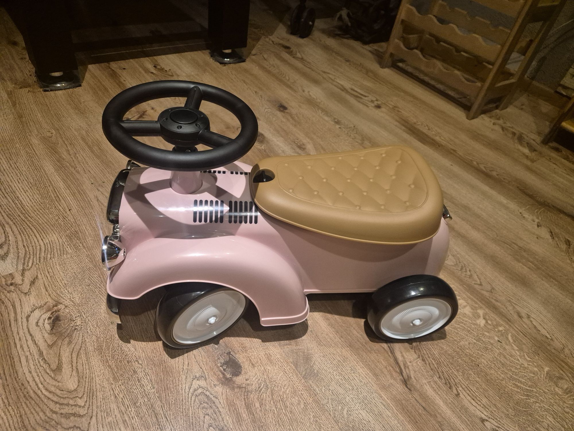 Jeździk RETRO wyścigowy chodzik pchacz