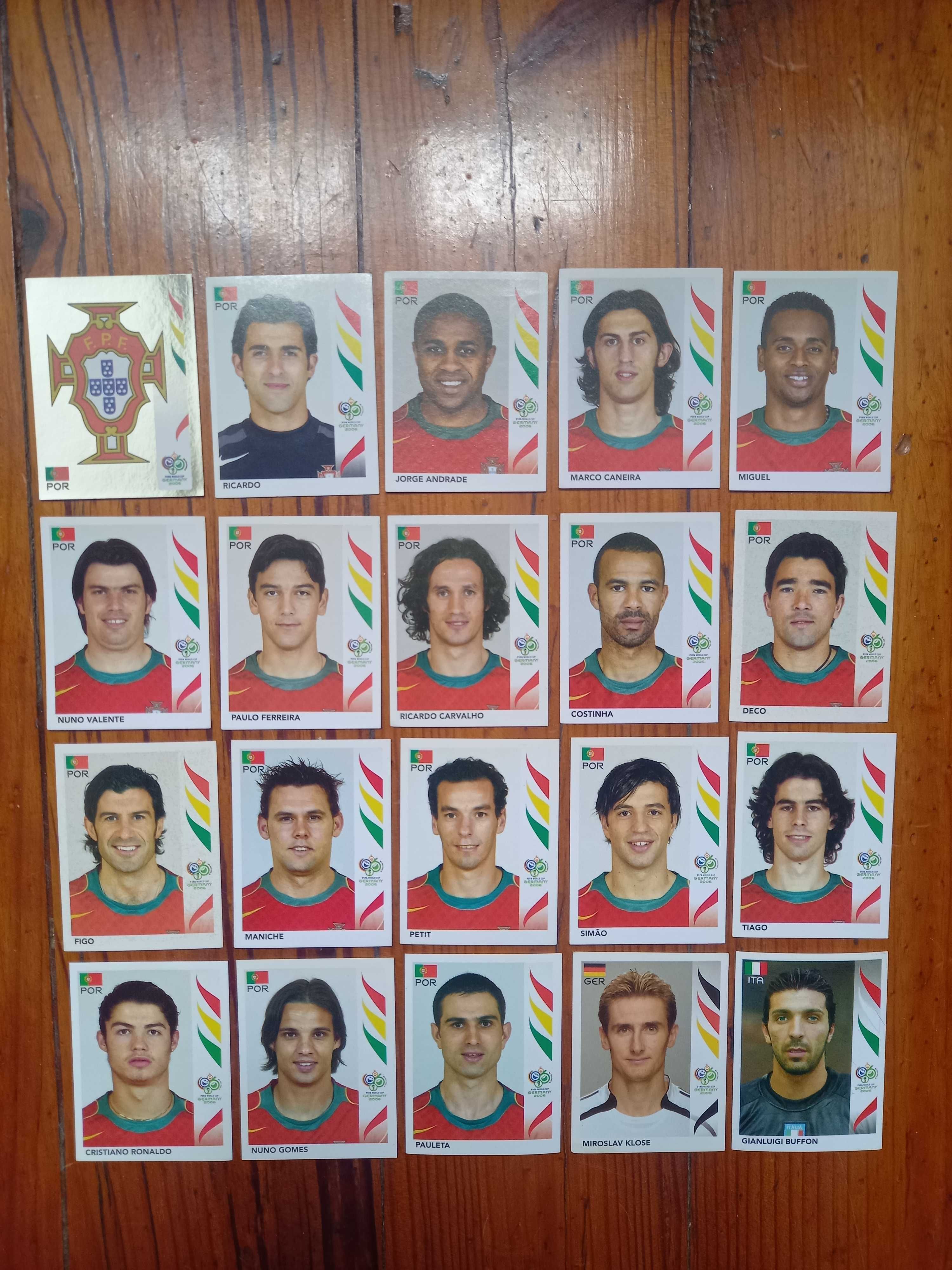 Cromos mundiais de futebol(Portugal e Vencedores)da Panini