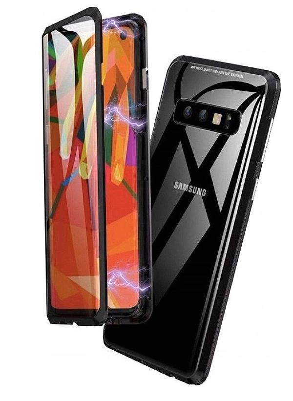 Etui Magnetyczne Szkło 360° do Samsung Galaxy S10+ Plus