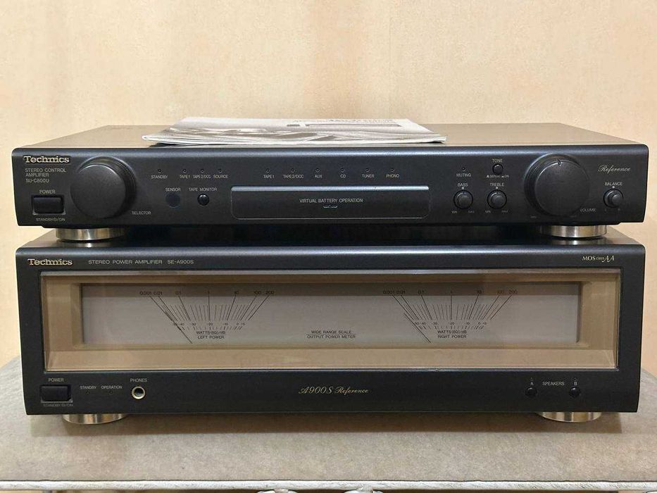 Двухблочный усилитель Technics SU-C800U + SE-A900S