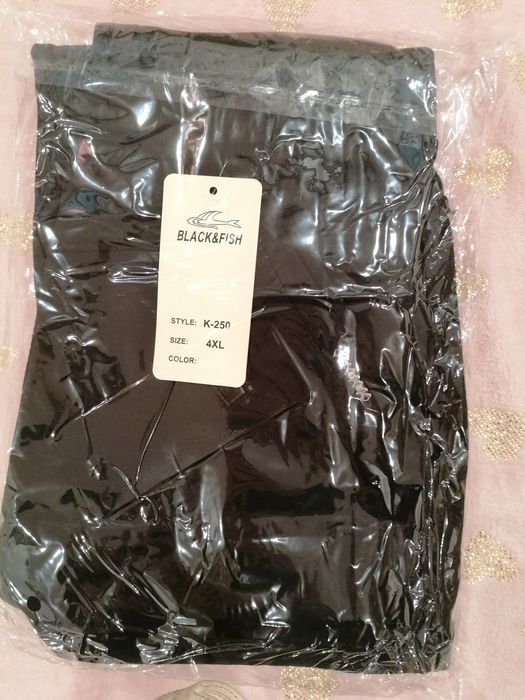 Spodnie ocieplane czarne damskie XL