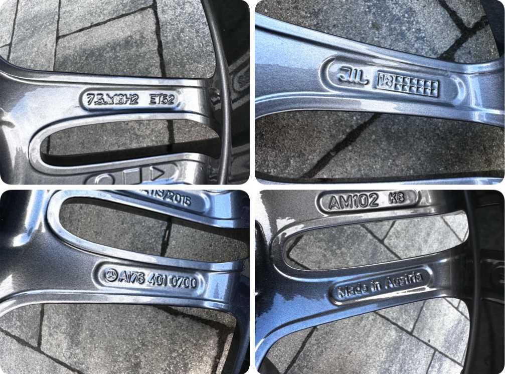 FELGI 18 Mercedes AMG A B C E V Klasa CLA EQA EQB 5x112 7.5J ET52 #22