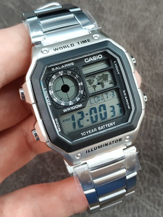 Часы мужские Casio AE-1200WHD-1 WR 100M/10Bar Оригинал Гарантия Касио