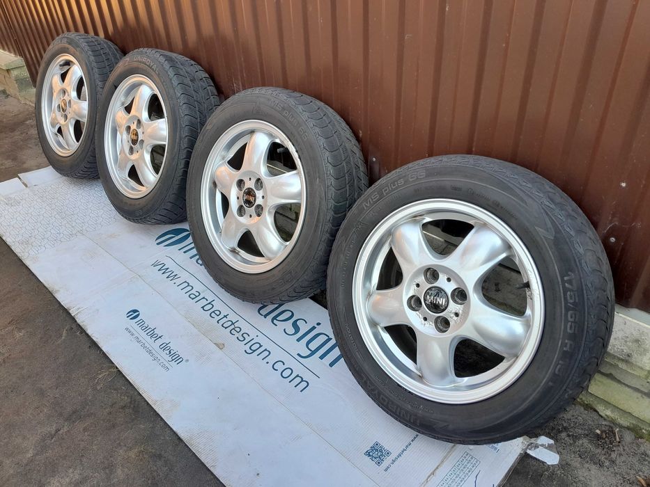 диски 4x100 r15 зимова резина 175 65 uniroyal колеса germany 5.5j is45