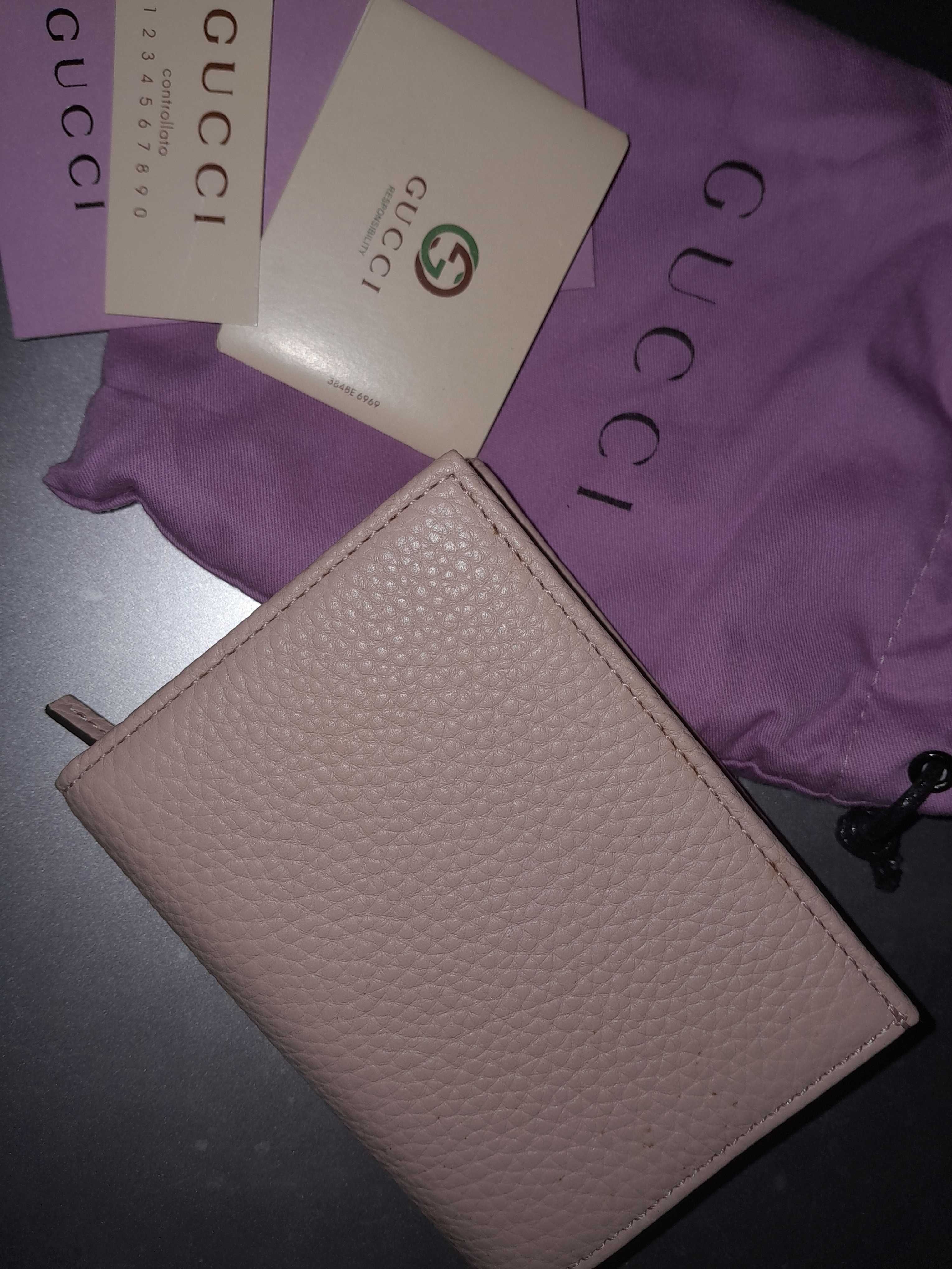 Gucci mammut card holder pink original