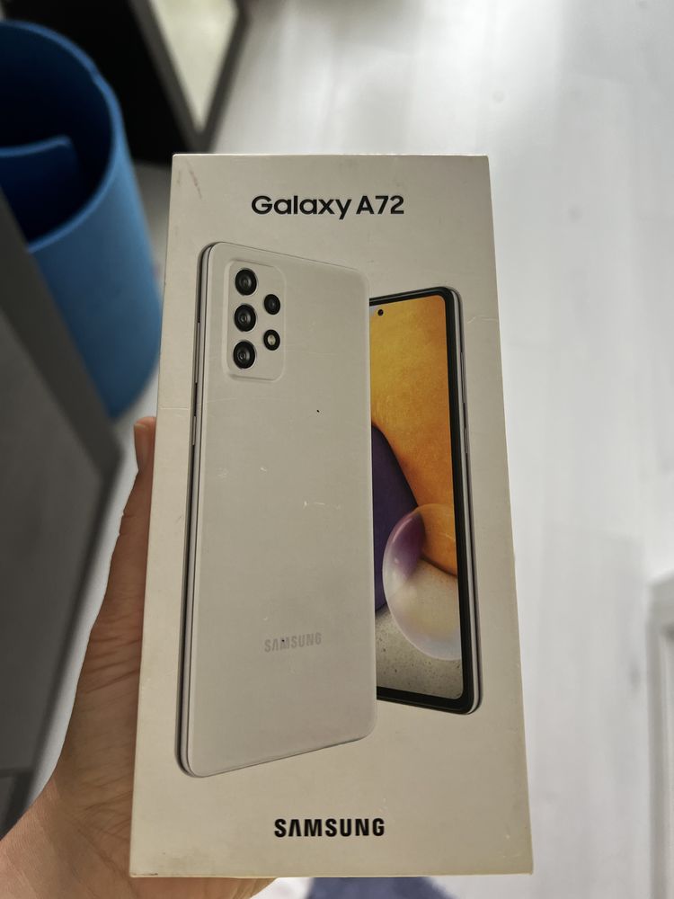 Білий смартфон телефон Samsung Самсунг А 72 на 128г