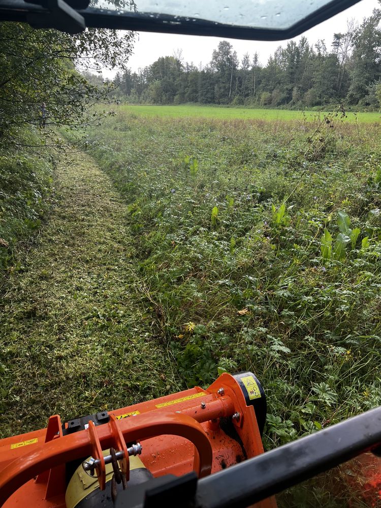 Oferuje koszenie traw i nieużytków mulczer bijakowa kosiarka