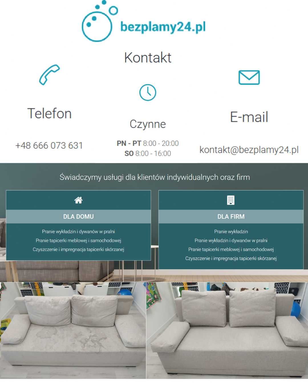 Profesjonalne czyszczenie, ozonowanie i sprzątanie – BEZPLAMY24
