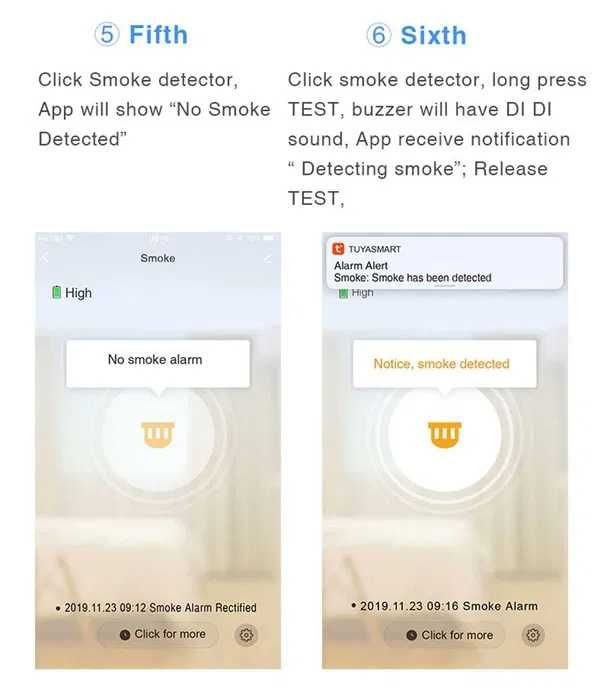 (NOVO) Sensor Fumo WiFi Inteligente Tuya SmartLife Alarme Incêndio