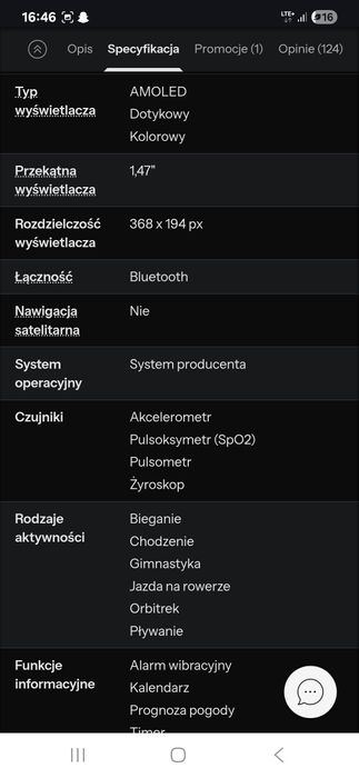 Smartwatch Huawei Band 6