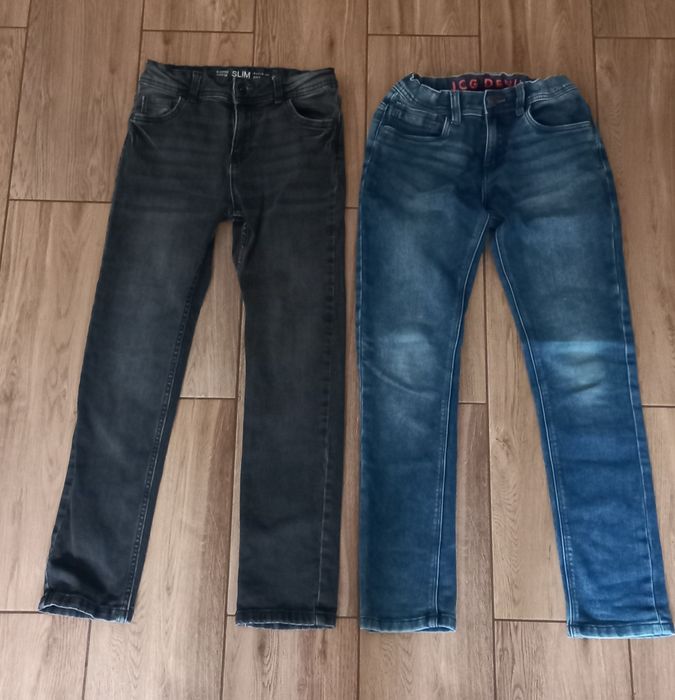 Spodnie 2 pary r 140