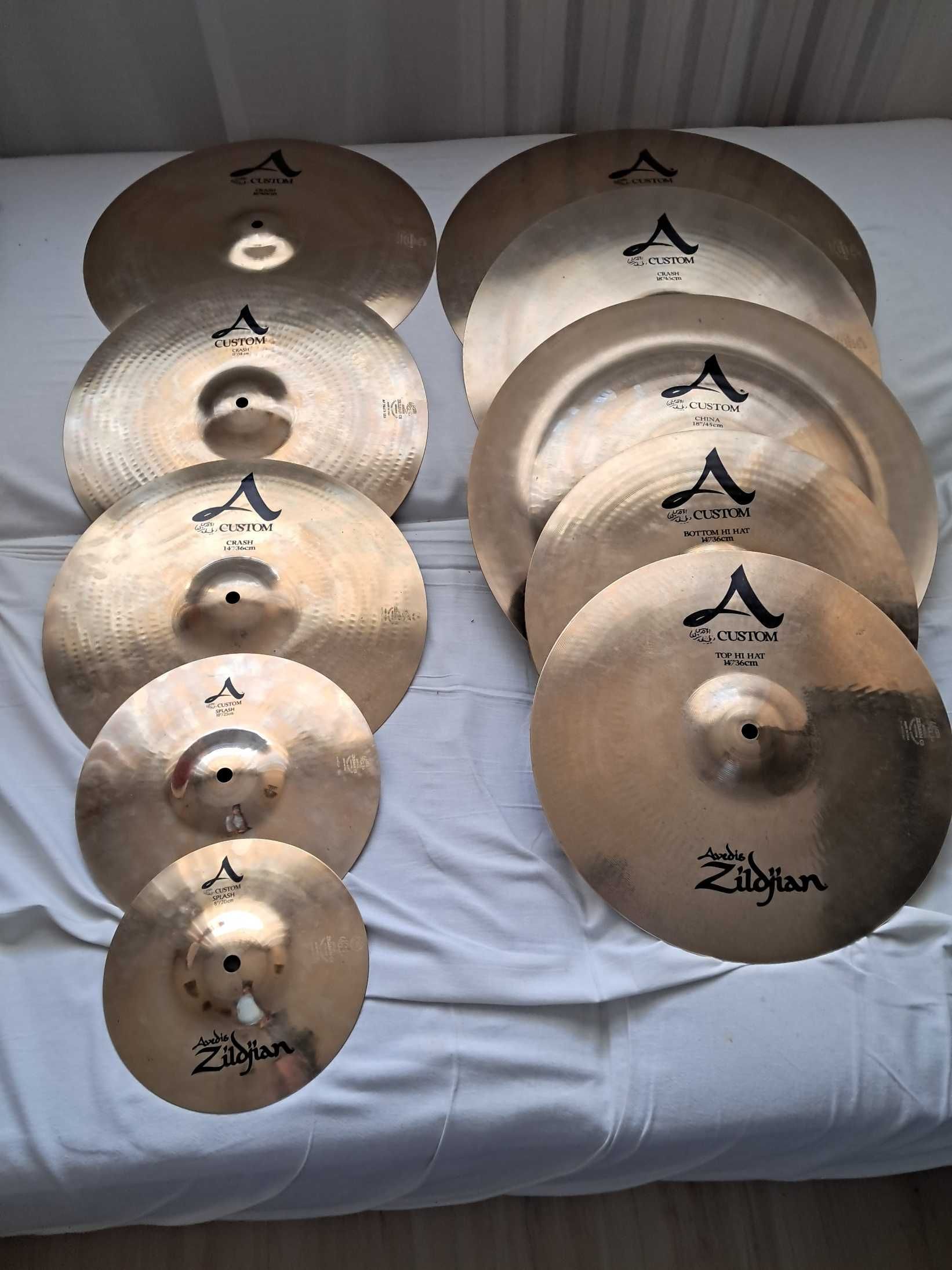 zildjian A custom zestaw komplet talerze do perkusji