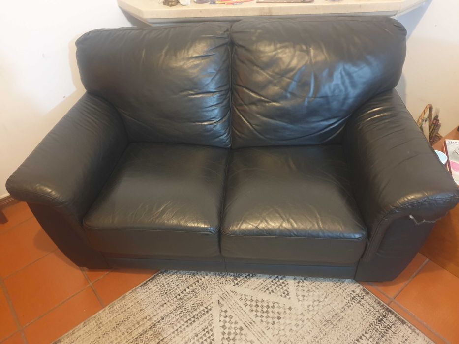 Sofá 2 lugares Preto