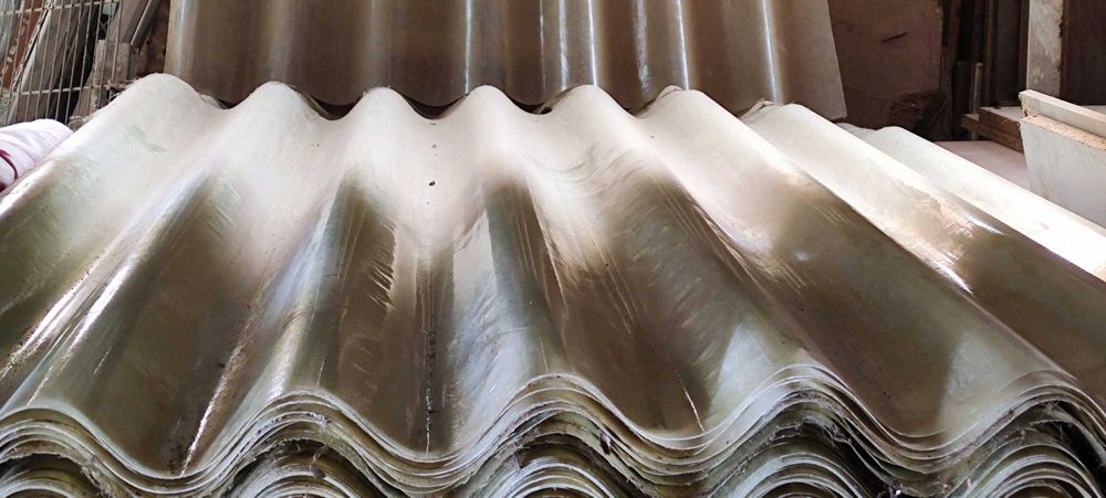 Chapas de cobertura em fibra de vidro