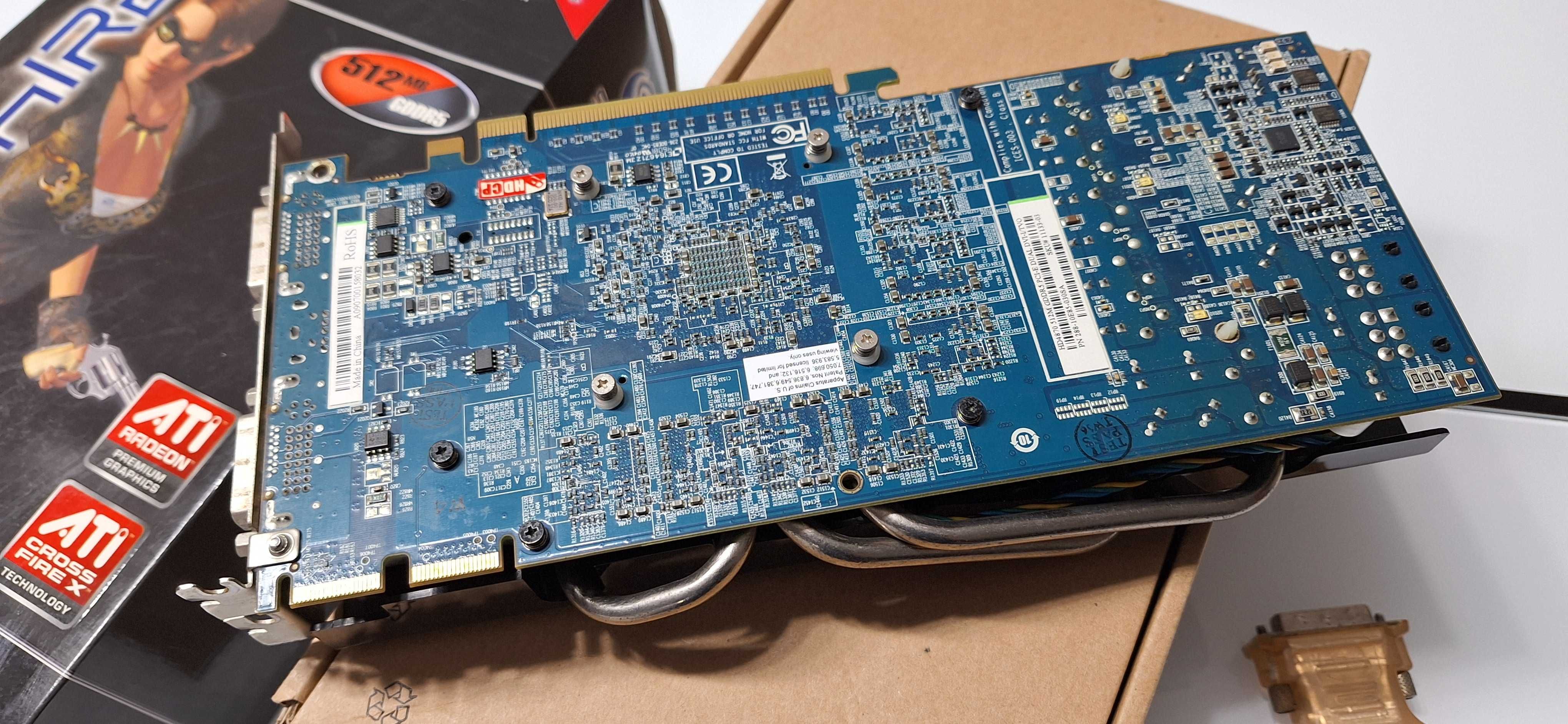 Placa Gráfica Sapphire Radeon HD4870 PCIe, em bom estado na caixa