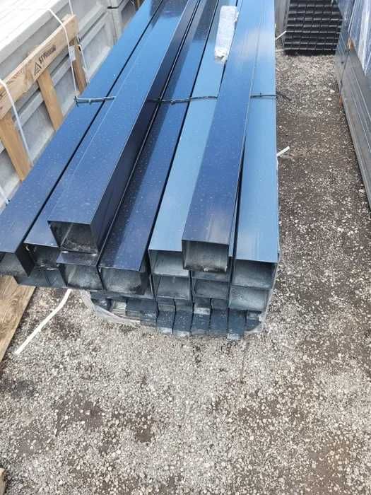 Słupek bramowy , profil 80x80x2 L-2,3m ocynk +kolor
