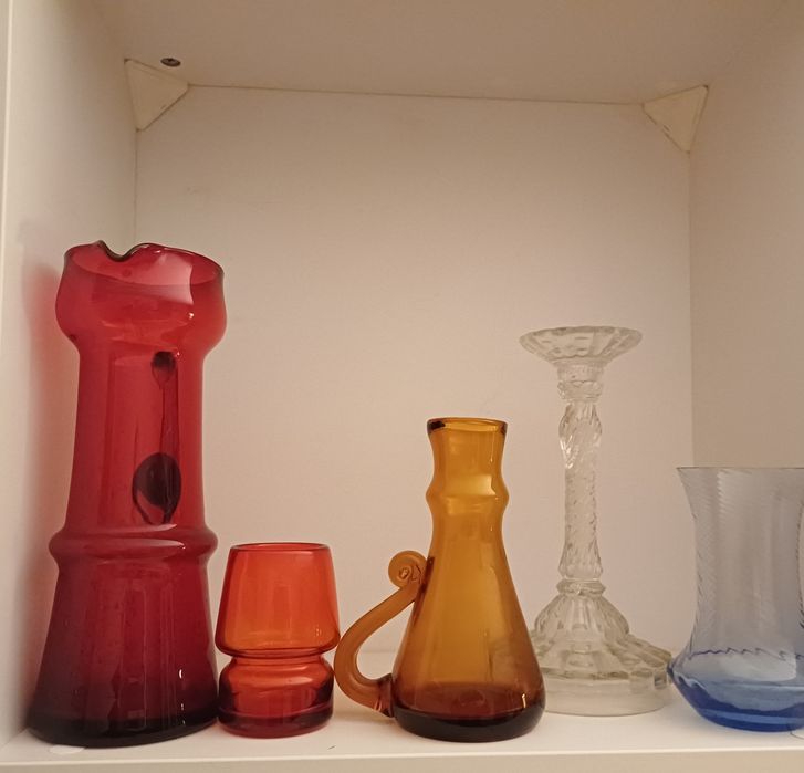 Szkło kolorowe PRL Horbowy i inne