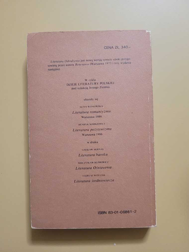 Literatura Odrodzenia Jerzy Ziomek