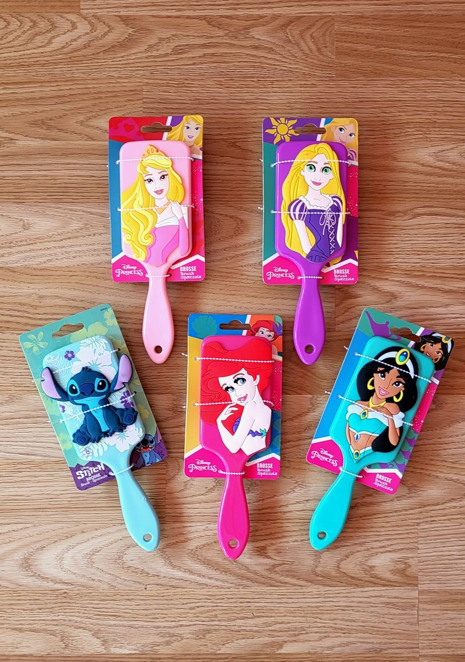 Disney Store Księżniczki szczotka Ariel Roszpunka Jasmina Stitch