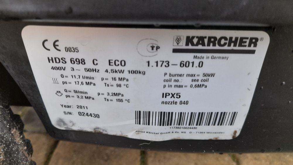 Myjka Karcher HDS 698 C Eco