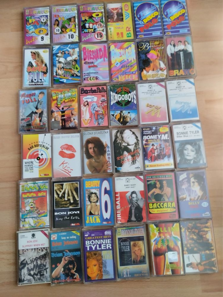 Kaseta Black Sabath Boney M disco polo rock pop ACDC Metalika Akcent