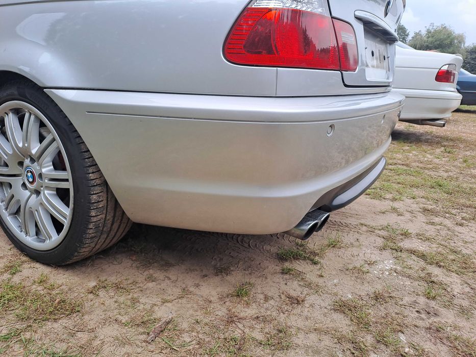 Bmw e46 coupe cabrio zderzak tył tylny m pakiet titansilber