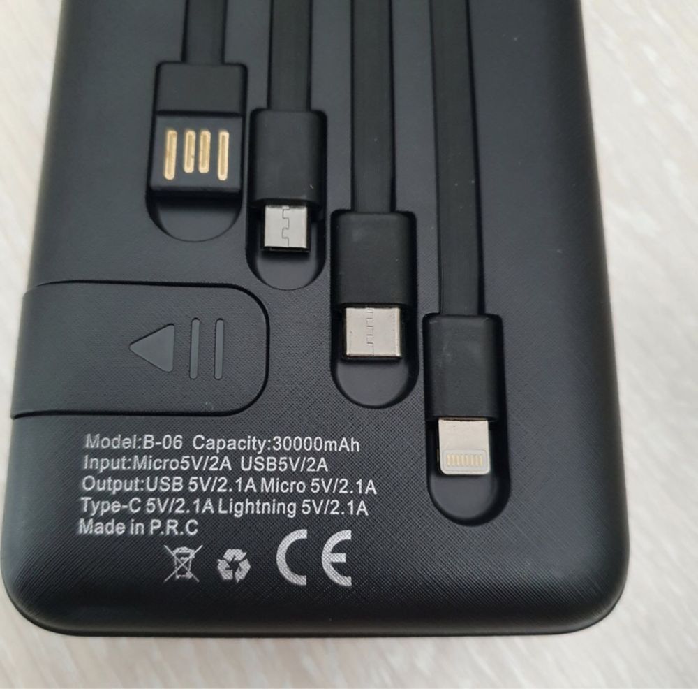 Потужний повербанк 30 000mAh