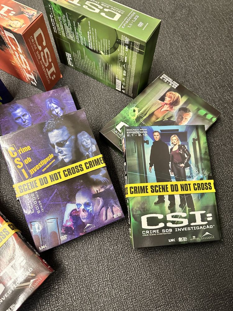 Colecção DVD CSI Las Vegas: Série I,II e III