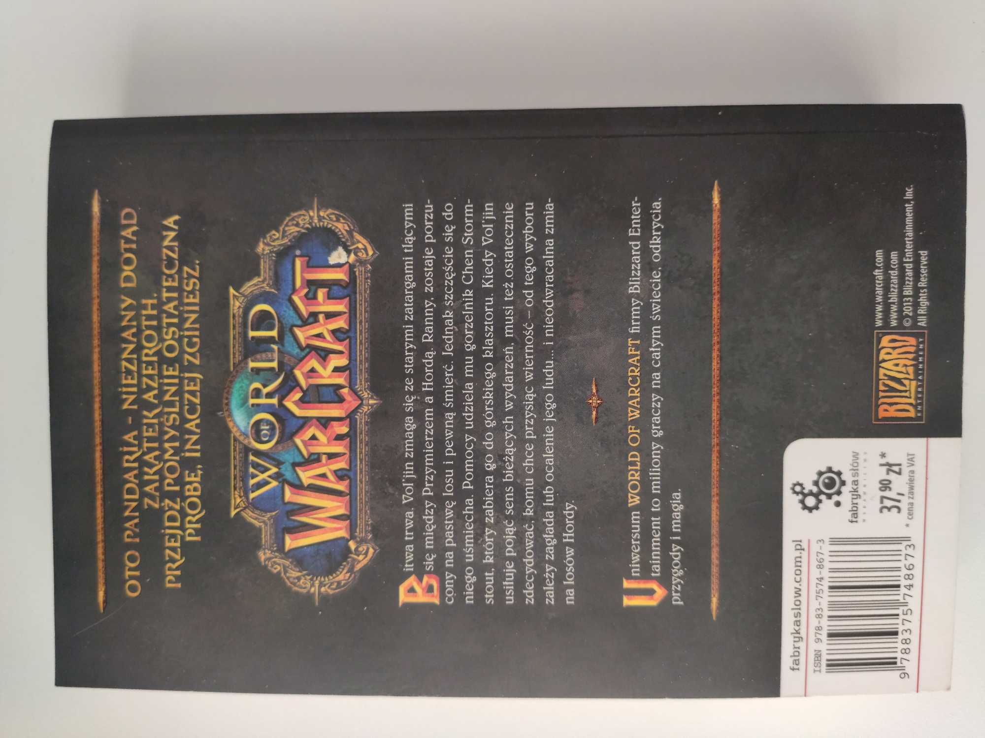 World of Warcraft Vol'jin:Cienie hordy - pierwsze wydanie.