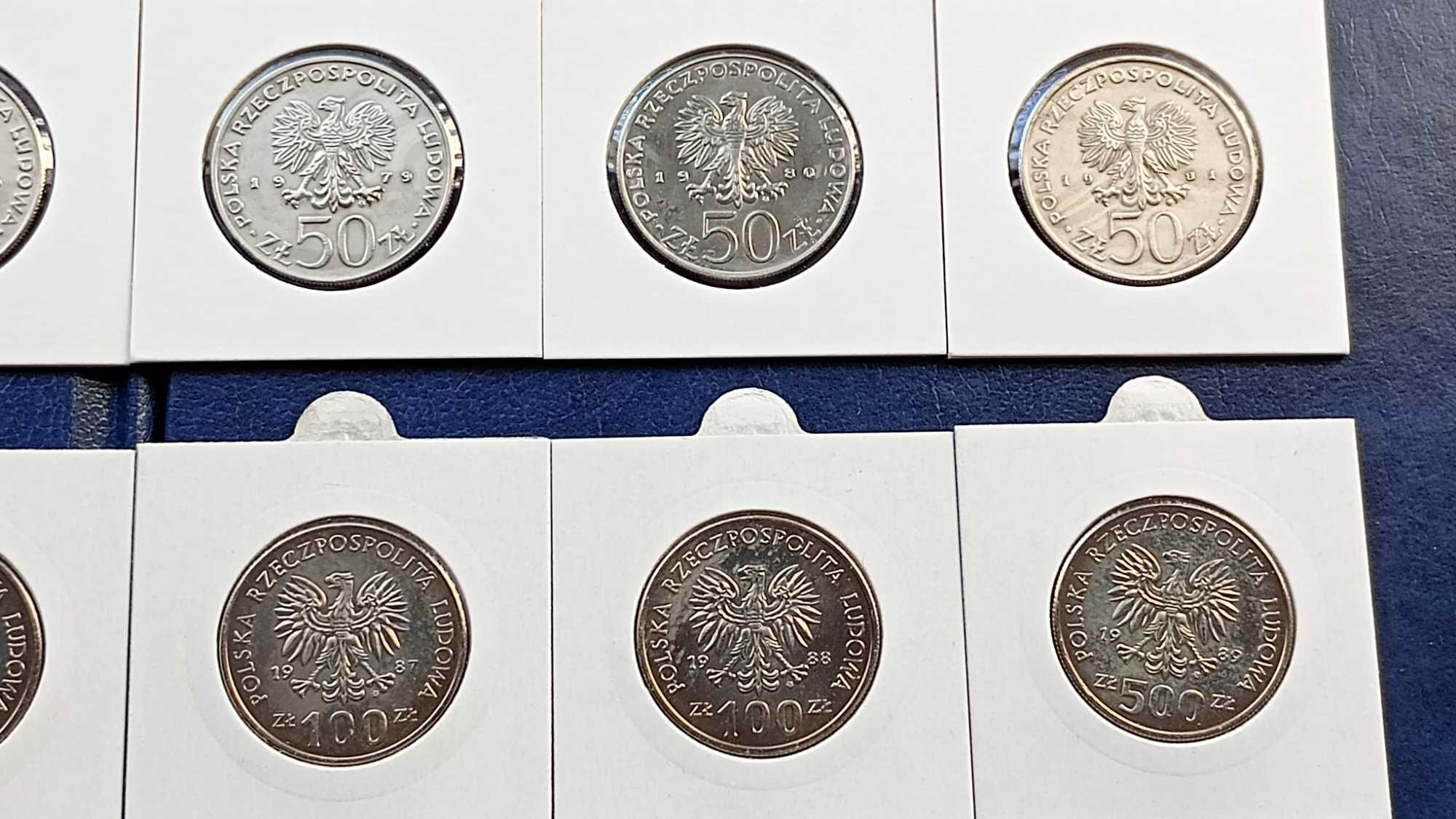 Stare monety Poczet Królów Polskich 14 monet od 50 zł do 20 tys zł
