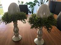 Wielkanocny Zestaw - Świeczniki i jajka ceramiczne jak home&you