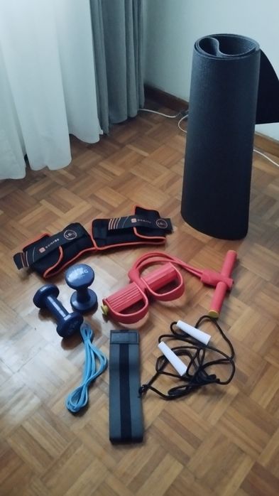 Kit de treino em casa