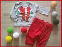68 komplet ZARA PEPCO spodnie koszulka ubranko świąteczne bluzka