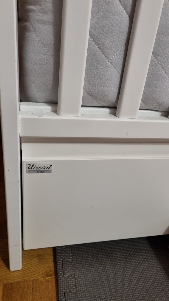 Łóżeczko dziecięce 120x60 z szufladą firmy wisad