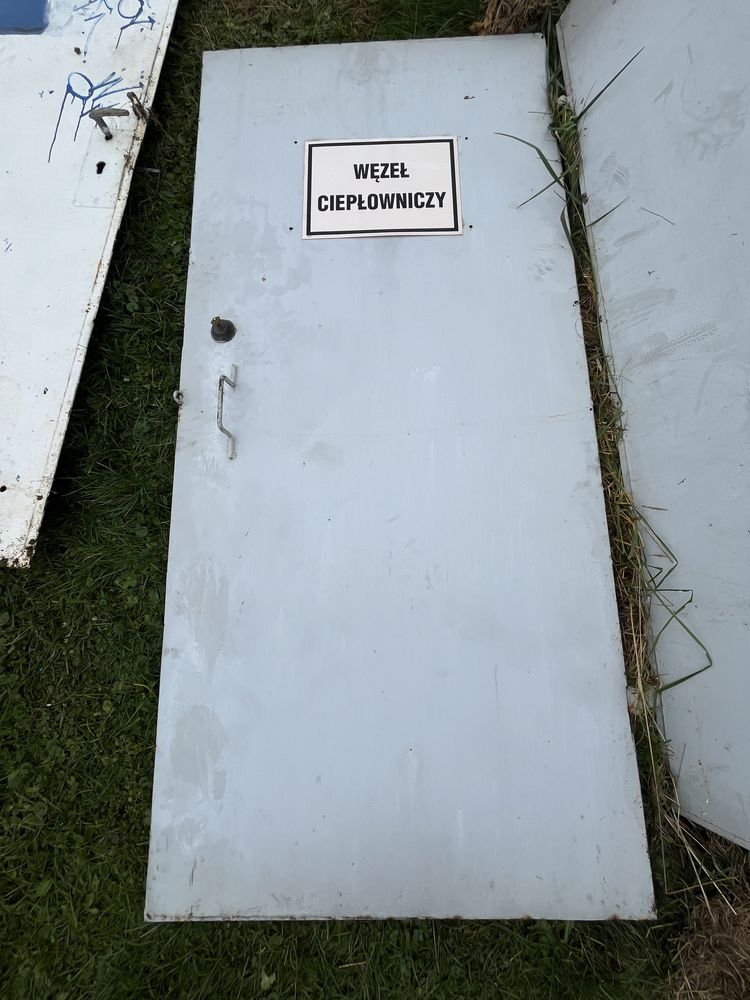 Drzwi metalowe techniczne 90x200/210 (do piwnicy, kotłowni itp.)