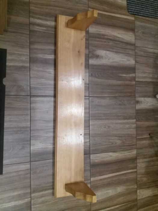 Półka dębowa drewno lite 20x120x4,2 cm bez sęków - okazja!
