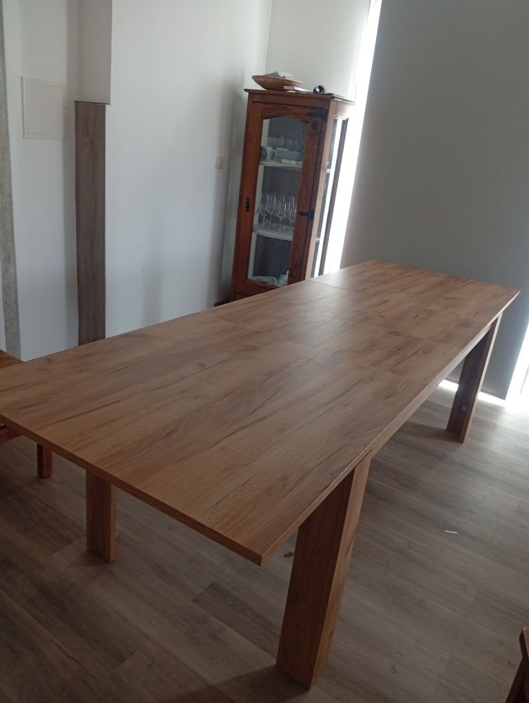 Mesa carvalho extensível