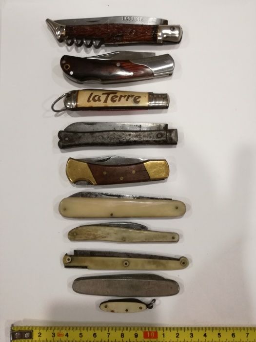 Canivetes Coleção Lt.10-Laguiole, C.Jul.Herbertz, Sandpik.-P. Conjunto