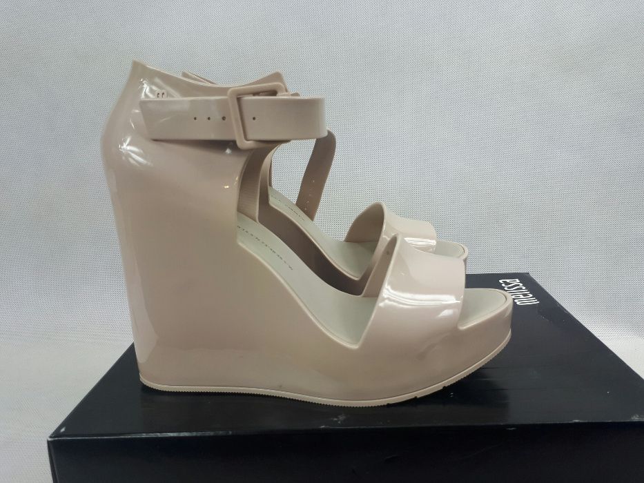 NOWE sandaly koturn 32241 Melissa MAR WEDGE AD 01319 BEIGE BEZOWE EU37