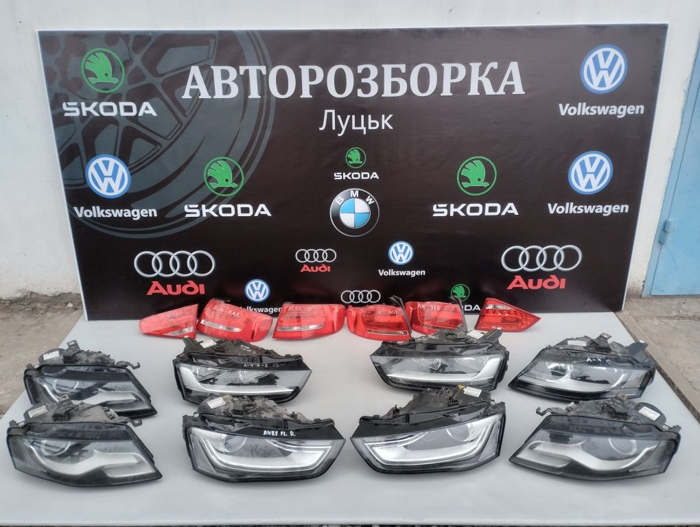 Фара фари оптика ліхтар стоп фонарь Ауді а4 б8 Audi A4 B8 Ауди