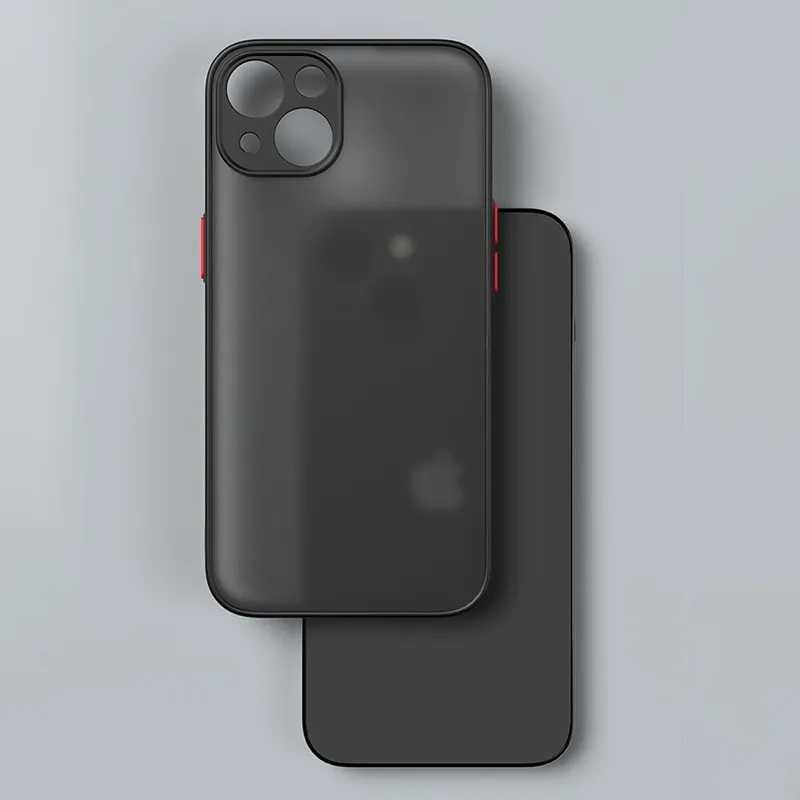 Plecki/Etui iPhone XR Czarne (tył półprzezroczysty szary)