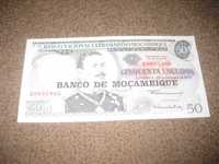 Nota de Moçambique "50 Escudos" UNC